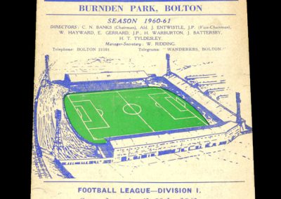 Bolton Wanderers v Preston North End 29.04.1961