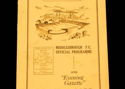 Middlesbrough v Manchester United 16.09.1953
