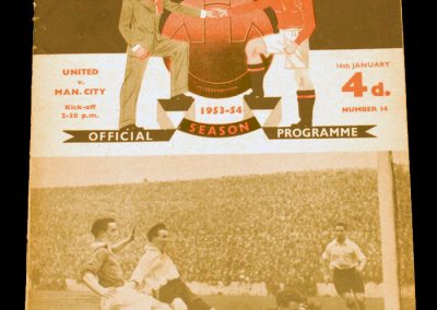 Manchester City v Manchester United 16.01.1954