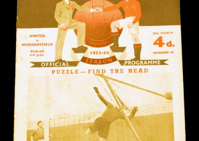 Huddersfield Town v Manchester United 20.03.1954