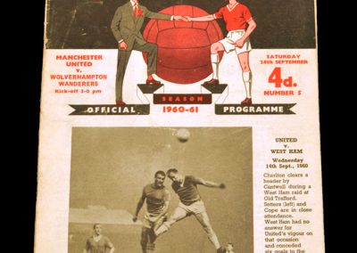 Wolverhampton Wanderers v Manchester United 24.09.1960