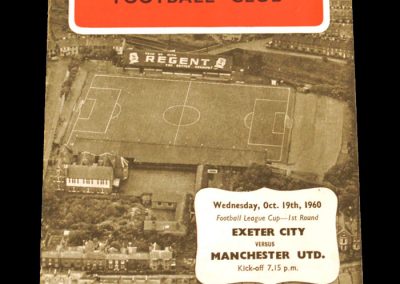 Exeter City v Manchester United 19.10.1960 | League Cup 1st Round