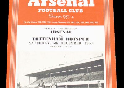 Tottenham Hotspur v Arsenal 05.12.1953