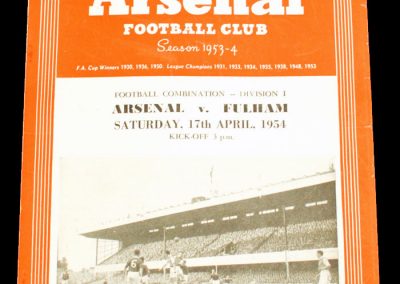 Fulham v Arsenal 17.04.1954