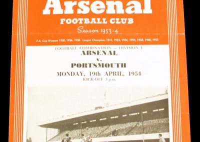 Portsmouth v Arsenal 19.04.1954
