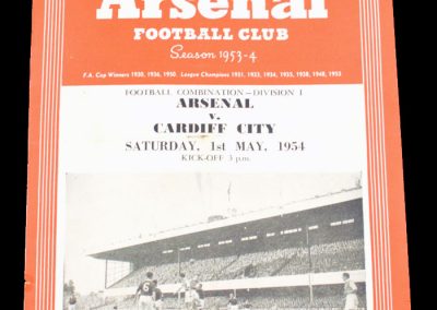 Cardiff City v Arsenal 01.05.1954
