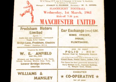 Manchester United v Chester 01.03.1961