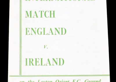 England v Ireland 11.05.1957 | Youth