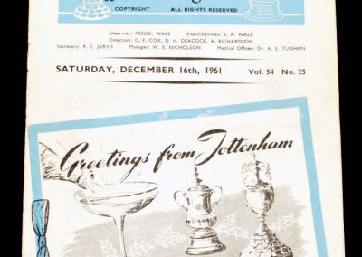 Tottenham Hotspur v Blackpool 16.12.1961
