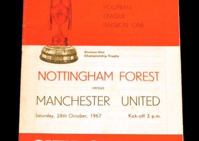Nottingham Forest v Manchester United 28.10.1967