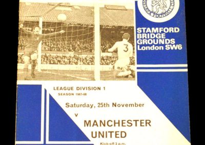 Chelsea FC v Manchester United 25.11.1967