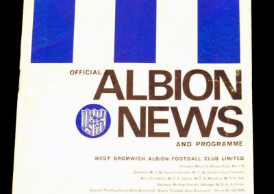 West Bromwich Albion v Manchester United 29.04.1968