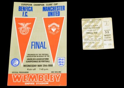 Benfica FC v Manchester United 29.05.1968 | Euro Champions Cup Final