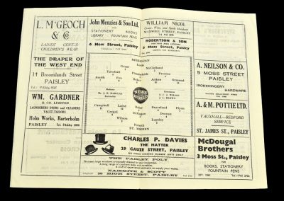 St. Mirren v Hibernian 22.11.1958