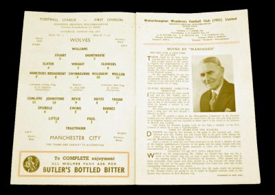 Wolverhampton Wanderers Manchester City 27.08.1955