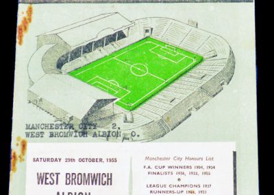 West Bromwich Albion v Manchester City 29.10.1955