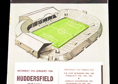 Huddersfield Town v Manchester City 21.01.1956