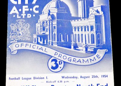 Cardiff City v Preston North End 25.08.1954