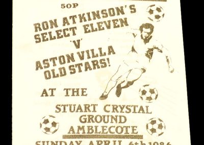 Ron Atkinson's XI v Villa 06.04.1986