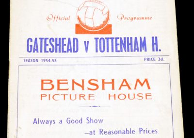 Gateshead v Tottenham hotspur 08.01.1955 | FA Cup 3rd round