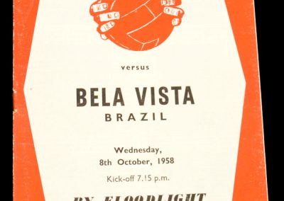 Sheffield United v Bela Vista FC | 4-0 | 08.10.1958 | Tour of Europe