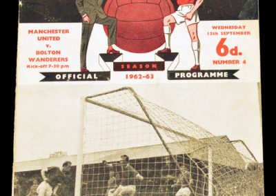 Bolton Wanderers v Manchester United 12.09.1962