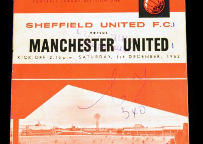Sheffield United v Manchester United 01.12.1962
