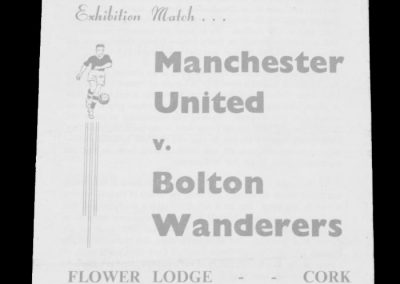 Manchester United v Bolton Wanderers 13.02.1963 | Friendly played in Cork for match practise during the Big Freeze