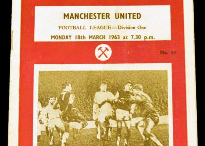 West Ham United v Manchester United 18.03.1963