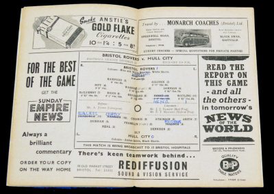 Bristol Rovers v Hull City 02.04.1955