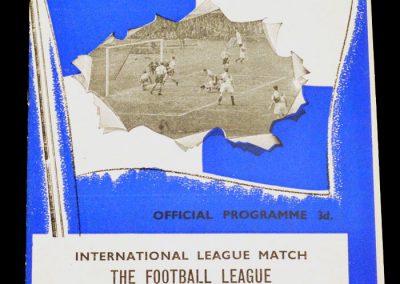 English League v Irish League 11.10.1961