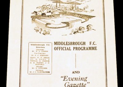Middlesbrough FC v Hartlepools Reserves 02.04.1955