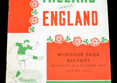 Northern Island v England 20.10.1962