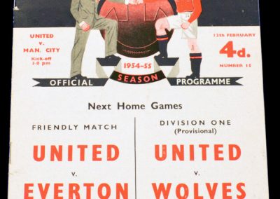 Manchester City v Manchester United 12.02.1955