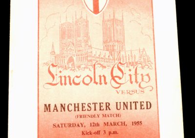 Lincoln City v Manchester United 12.03.1955 | Friendly