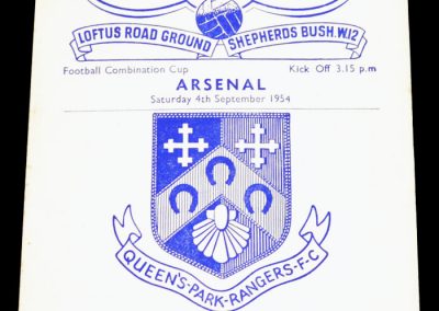 Queens Park Rangers v Arsenal 04.09.1954