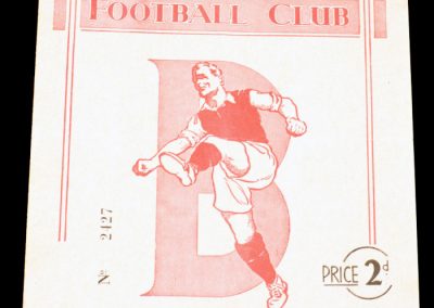 Bournemouth and Boscombe Athletic v Arsenal Reserves 16.10.1954