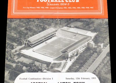 Luton Town v Arsenal 12.02.1955