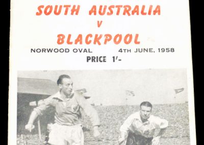 South Australia v Blackpool 04.06.1958