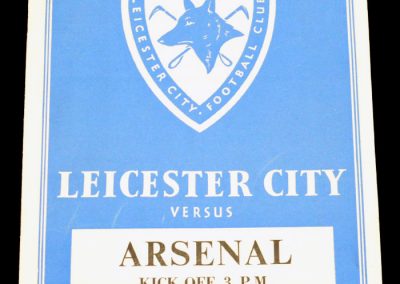 Leicester City v Arsenal 02.10.1954