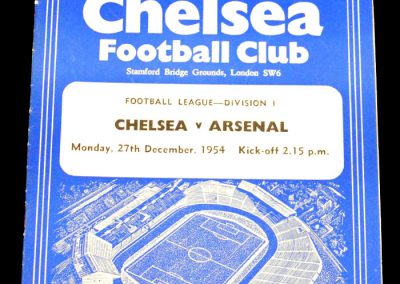 Chelsea v Arsenal 27.12.1954