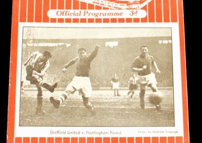 Sheffield United v Arsenal 22.01.1955 | Postponed