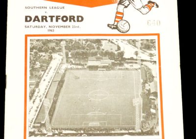 Dartford v Southern League 23.11.1963