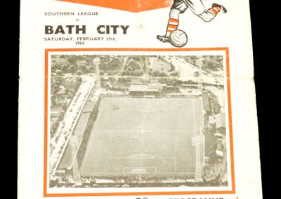 Bath City v Kettering 29.02.1964