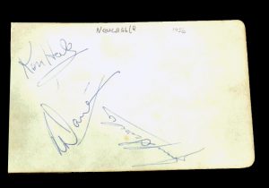 Newcastle Team Player Autographs 1956
