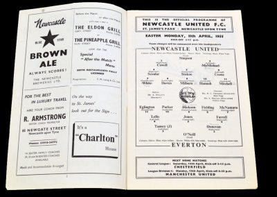 Everton FC v Newcastle United 11.04.1955