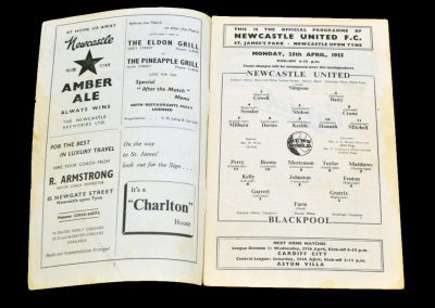 Blackpool v Newcastle United 25.04.1955