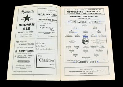 Cardiff City v Newcastle United 27.04.1955