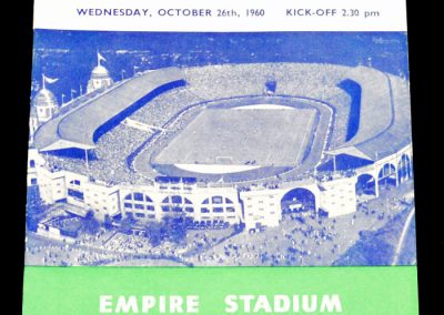 England v Spain 26.10.1960