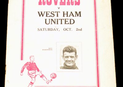 Doncaster Rovers v West Ham United 02.10.1954
